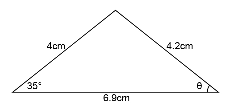 Find the angle to the following diagram